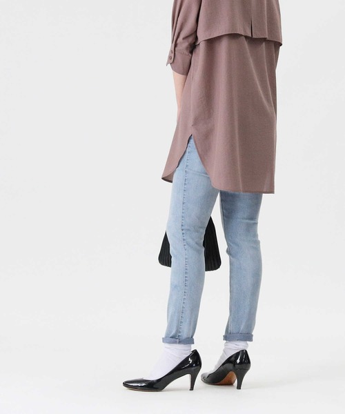 RAG MACHINE（ラグマシーン）の「【接触冷感】【RAG MACHINE】「nobee」 楽伸びSUMMERデニムパンツ（デニムパンツ・レディース・ダークインディゴブルー/ライトインディゴブルー/ノンウォッシュ・S/L/M/XS）」の10枚目の写真