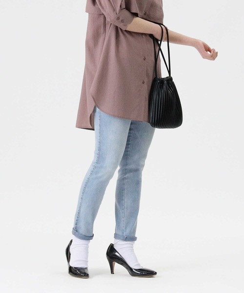 RAG MACHINE（ラグマシーン）の「【接触冷感】【RAG MACHINE】「nobee」 楽伸びSUMMERデニムパンツ（デニムパンツ・レディース・ダークインディゴブルー/ライトインディゴブルー/ノンウォッシュ・S/L/M/XS）」の12枚目の写真