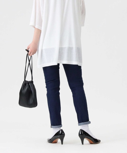 RAG MACHINE（ラグマシーン）の「【接触冷感】【RAG MACHINE】「nobee」 楽伸びSUMMERデニムパンツ（デニムパンツ・レディース・ダークインディゴブルー/ライトインディゴブルー/ノンウォッシュ・S/L/M/XS）」の6枚目の写真