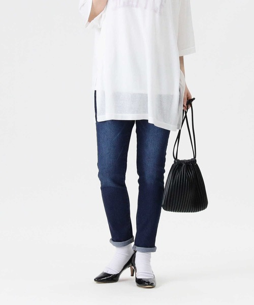 RAG MACHINE（ラグマシーン）の「【接触冷感】【RAG MACHINE】「nobee」 楽伸びSUMMERデニムパンツ（デニムパンツ・レディース・ダークインディゴブルー/ライトインディゴブルー/ノンウォッシュ・S/L/M/XS）」の8枚目の写真