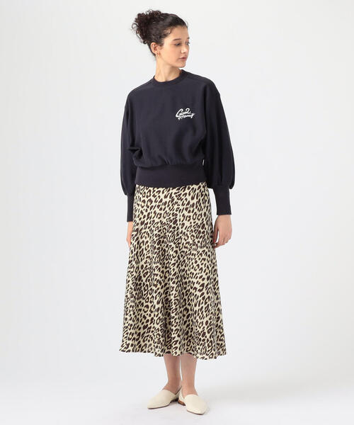 MACPHEE（マカフィー）の「コットン クルーネックプルオーバー（スウェット・レディース・ホワイト/ネイビー・S）」の4枚目の写真