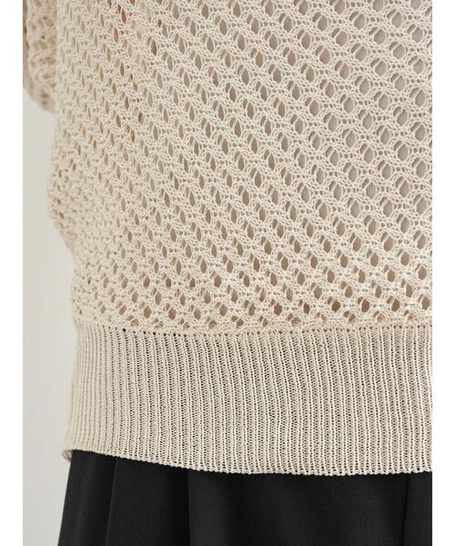 earth music&ecology（アースミュージックアンドエコロジー）の「SET2点 透かし編みニットプルオーバー+インナー ＊（ニット/セーター・レディース・アイボリー/ラベンダー/ミント・FREE）」の16枚目の写真