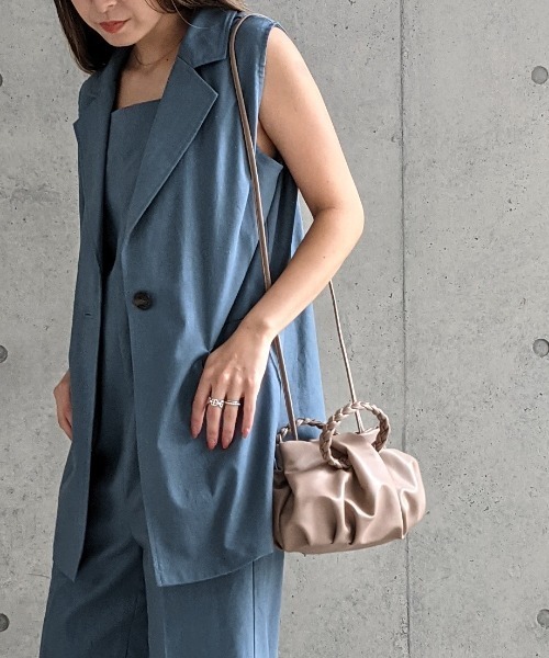 Per sist ence（パーシエンス）の「Per sist ence/パーシエンス　ブレイドハンドル2WAYミニショルダー（ショルダーバッグ・レディース・アイボリー/ブラック/モカ・FREE）」の8枚目の写真