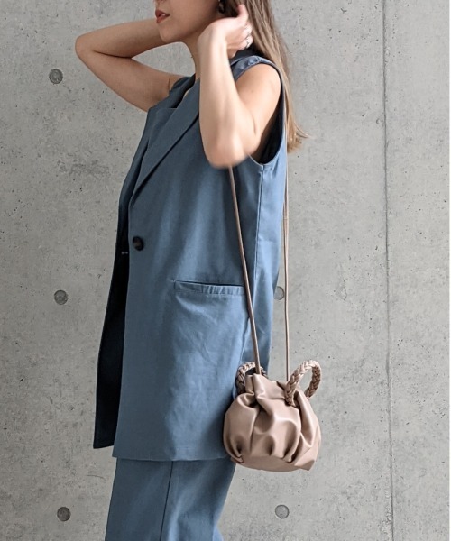 Per sist ence（パーシエンス）の「Per sist ence/パーシエンス　ブレイドハンドル2WAYミニショルダー（ショルダーバッグ・レディース・アイボリー/ブラック/モカ・FREE）」の9枚目の写真