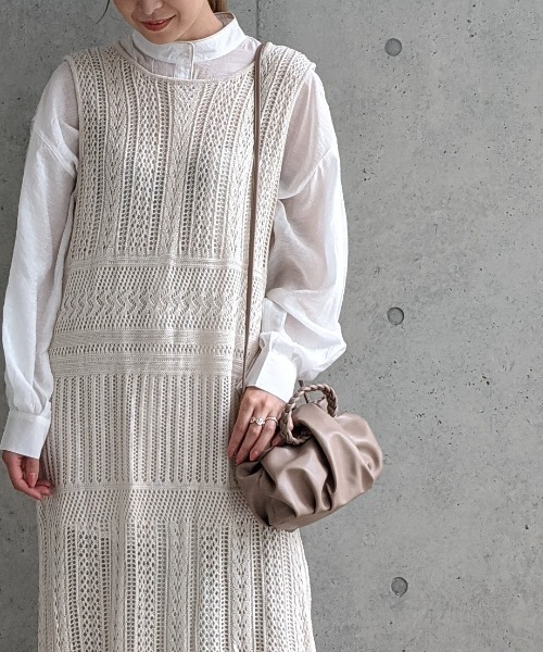 Per sist ence（パーシエンス）の「Per sist ence/パーシエンス　ブレイドハンドル2WAYミニショルダー（ショルダーバッグ・レディース・アイボリー/ブラック/モカ・FREE）」の12枚目の写真