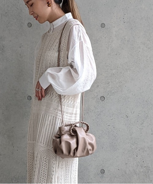 Per sist ence（パーシエンス）の「Per sist ence/パーシエンス　ブレイドハンドル2WAYミニショルダー（ショルダーバッグ・レディース・アイボリー/ブラック/モカ・FREE）」の13枚目の写真