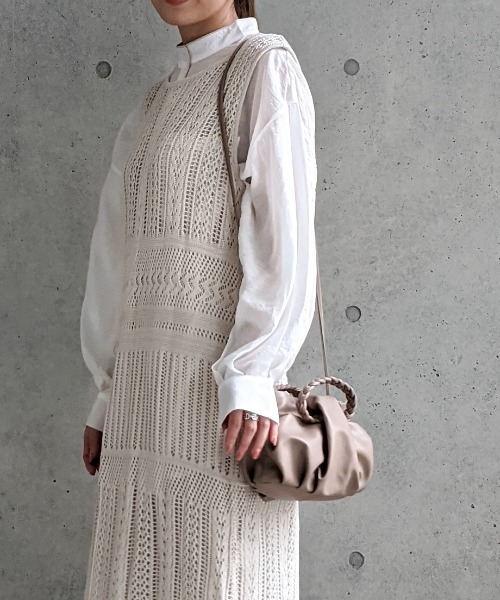 Per sist ence（パーシエンス）の「Per sist ence/パーシエンス　ブレイドハンドル2WAYミニショルダー（ショルダーバッグ・レディース・アイボリー/ブラック/モカ・FREE）」の16枚目の写真