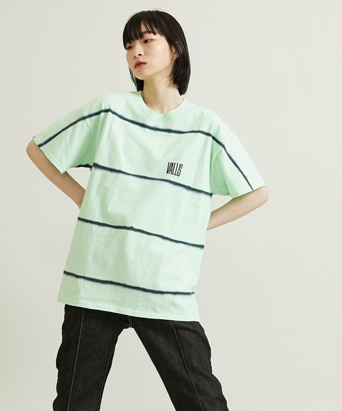 VALLIS by FACTOTUM（ヴァリスバイファクトタム）の「STUDIOUS別注 ボーダータイダイTee（Tシャツ/カットソー・メンズ・ホワイト/ピンク/ライム/イエロー/ブルー/ミント・MEDIUM/LARGE）」の20枚目の写真