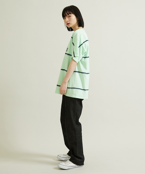 VALLIS by FACTOTUM（ヴァリスバイファクトタム）の「STUDIOUS別注 ボーダータイダイTee（Tシャツ/カットソー・メンズ・ホワイト/ピンク/ライム/イエロー/ブルー/ミント・MEDIUM/LARGE）」の8枚目の写真