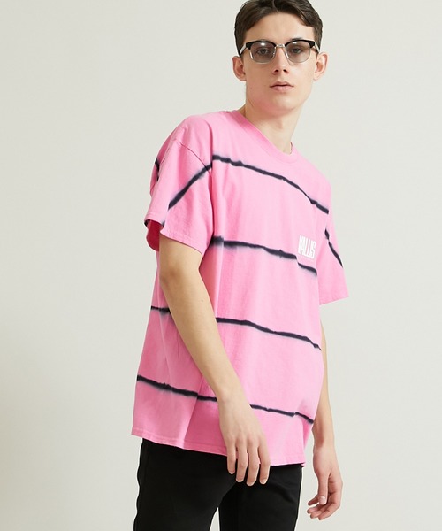 VALLIS by FACTOTUM（ヴァリスバイファクトタム）の「STUDIOUS別注 ボーダータイダイTee（Tシャツ/カットソー・メンズ・ホワイト/ピンク/ライム/イエロー/ブルー/ミント・MEDIUM/LARGE）」の22枚目の写真
