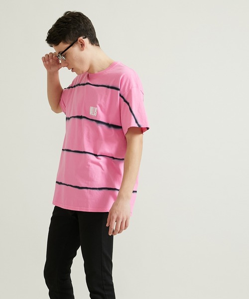 VALLIS by FACTOTUM（ヴァリスバイファクトタム）の「STUDIOUS別注 ボーダータイダイTee（Tシャツ/カットソー・メンズ・ホワイト/ピンク/ライム/イエロー/ブルー/ミント・MEDIUM/LARGE）」の16枚目の写真