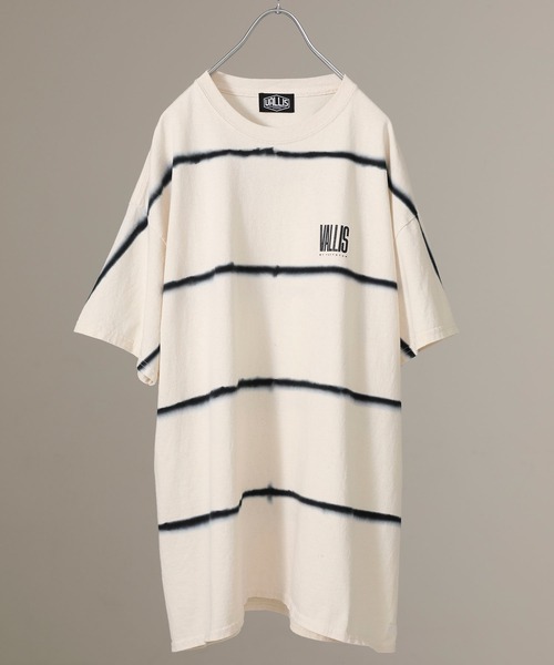 VALLIS by FACTOTUM（ヴァリスバイファクトタム）の「STUDIOUS別注 ボーダータイダイTee（Tシャツ/カットソー・メンズ・ホワイト/ピンク/ライム/イエロー/ブルー/ミント・MEDIUM/LARGE）」の10枚目の写真