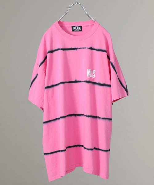 VALLIS by FACTOTUM（ヴァリスバイファクトタム）の「STUDIOUS別注 ボーダータイダイTee（Tシャツ/カットソー・メンズ・ホワイト/ピンク/ライム/イエロー/ブルー/ミント・MEDIUM/LARGE）」の18枚目の写真