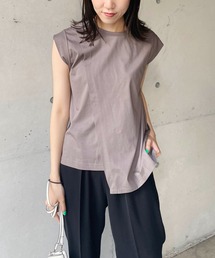 CAPRICIEUX LE'MAGE | 〈新色追加 /モカ〉段違いレイヤードTシャツ(Tシャツ/カットソー)