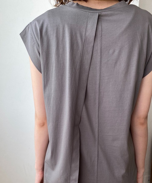 CAPRICIEUX LE'MAGE（カプリシューレマージュ）の「〈新色追加 /モカ〉段違いレイヤードTシャツ（Tシャツ/カットソー・レディース・ホワイト/チャコールグレー/ブラック/モカ・FREE）」の10枚目の写真