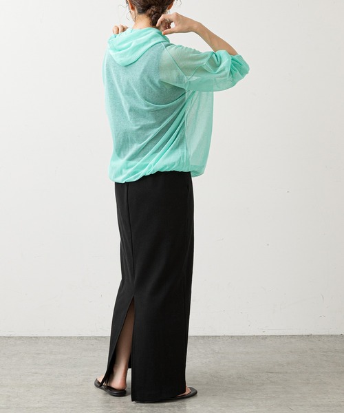 Omekashi（オメカシ）の「テレコノースリーブワンピース（ワンピース・レディース・チャコールグレー/ブラック・38/36）」の20枚目の写真