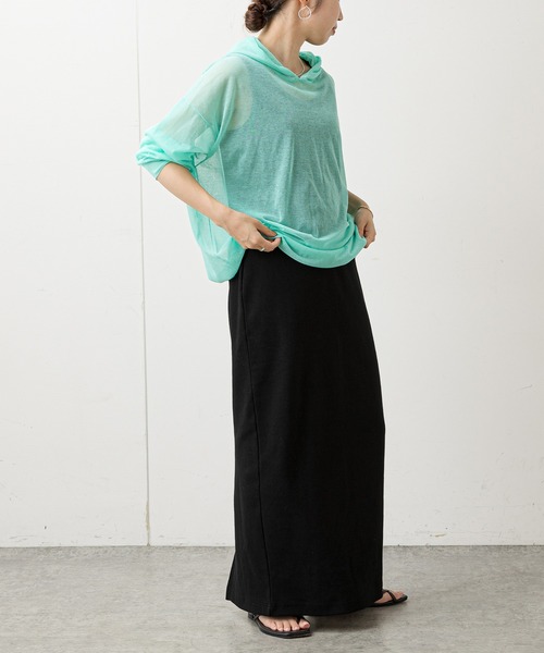 Omekashi（オメカシ）の「テレコノースリーブワンピース（ワンピース・レディース・チャコールグレー/ブラック・38/36）」の9枚目の写真