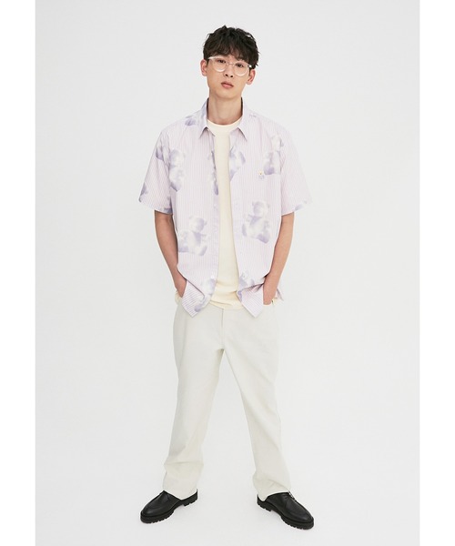 A PIECE OF CAKE（ピースオブケイク）の「『A PIECE OF CAKE/ピースオブケイク』Cloud Bear Half Shirts/総柄クマ 半袖シャツ（シャツ/ブラウス・レディース・ライトパープル/ライトブルー/ライトグリーン・M）」の14枚目の写真