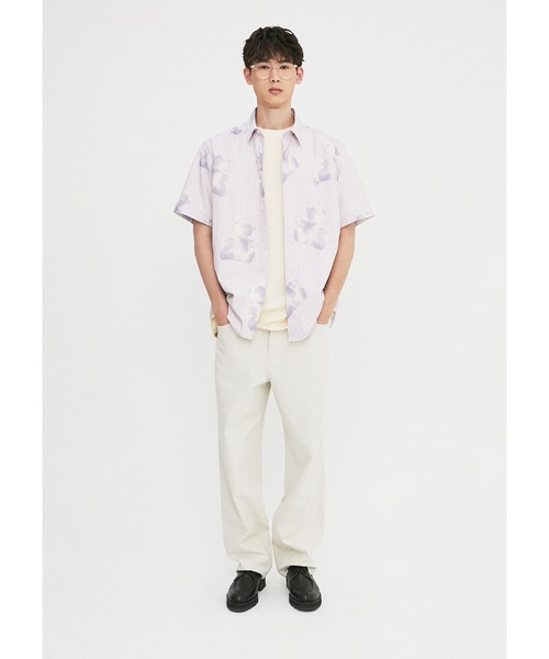 A PIECE OF CAKE（ピースオブケイク）の「『A PIECE OF CAKE/ピースオブケイク』Cloud Bear Half Shirts/総柄クマ 半袖シャツ（シャツ/ブラウス・レディース・ライトパープル/ライトブルー/ライトグリーン・M）」の15枚目の写真