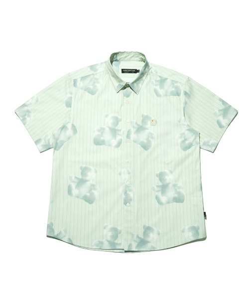 A PIECE OF CAKE（ピースオブケイク）の「『A PIECE OF CAKE/ピースオブケイク』Cloud Bear Half Shirts/総柄クマ 半袖シャツ（シャツ/ブラウス・レディース・ライトパープル/ライトブルー/ライトグリーン・M）」の18枚目の写真