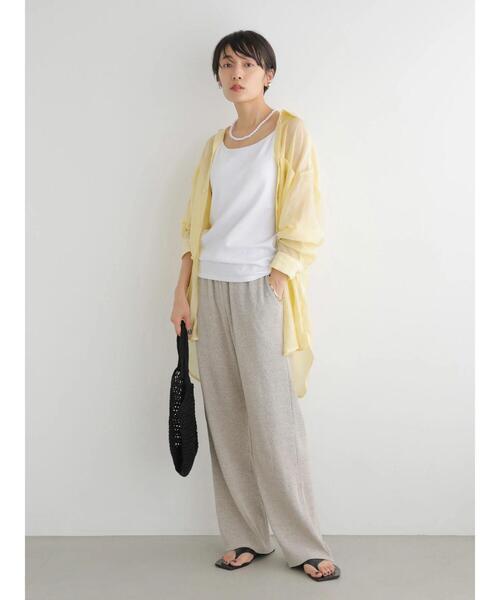 AMERICAN HOLIC（アメリカンホリック）の「シアーゆるシャツチュニック（シャツ/ブラウス・レディース・ライトグレー/ストライプ/モカ/ミント/イエロー/チェック・L/M）」の16枚目の写真