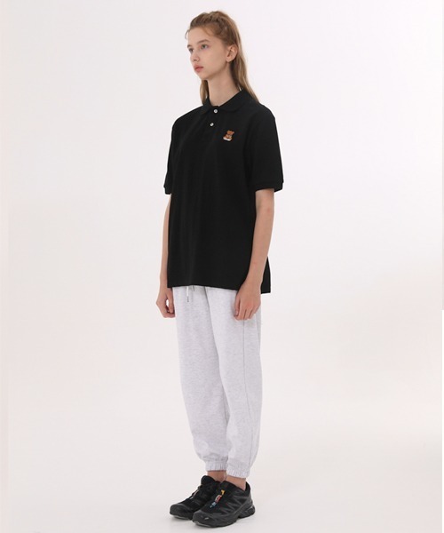 ODD STUDIO(オッドスタジオ)の「【ODD STUDIO】UNION BEAR PK POLO / オッドスタジオ ユニオン ベアー ピケ ポロシャツ(ポロシャツ・レディース・ホワイト/ブラック/グリーン/ライトベージュ・MEDIUM/LARGE)」の21枚目の写真