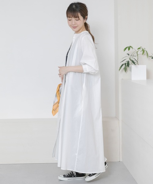 URBAN RESEARCH Sonny Label(アーバンリサーチサニーレーベル)の「ボタンアップボリュームスリーブワンピース(ワンピース・レディース・ブルー/オフホワイト/ブラック・FREE)」の17枚目の写真