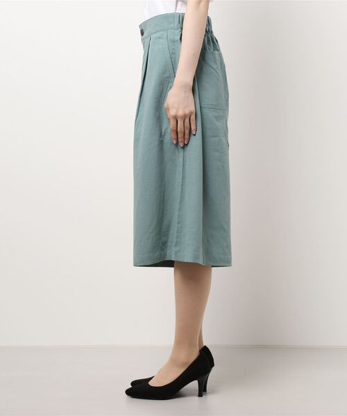 Samansa Mos2（サマンサ モスモス）の「半端丈ワイドパンツ（その他パンツ・レディース・キナリ/ダークブラウン/オレンジ/ミント/グレー・ﾌﾘ-）」の6枚目の写真