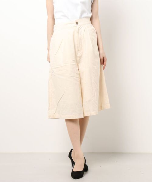 Samansa Mos2（サマンサ モスモス）の「半端丈ワイドパンツ（その他パンツ・レディース・キナリ/ダークブラウン/オレンジ/ミント/グレー・ﾌﾘ-）」の9枚目の写真