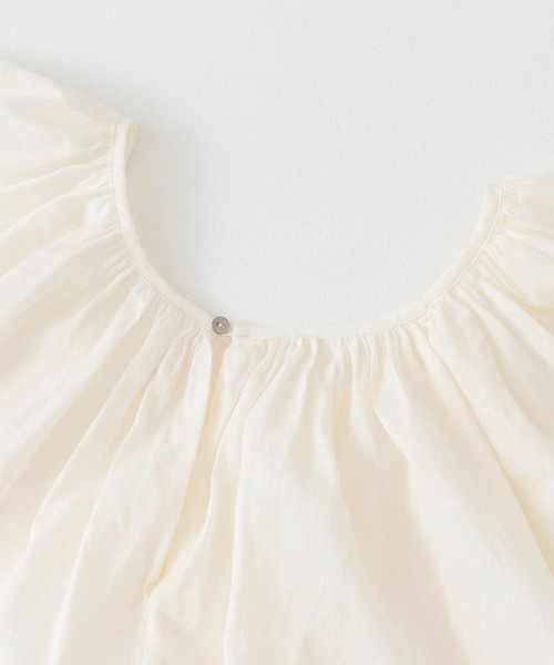 URBAN RESEARCH（アーバンリサーチ）の「ラミーコットンペザントブラウス（Tシャツ/カットソー・レディース・グリーン/オフホワイト/パープル・FREE）」の13枚目の写真