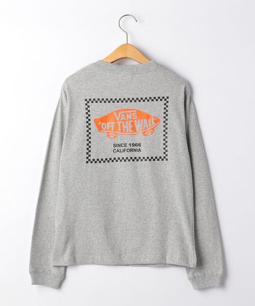 VANS(バンズ)の「<VANS(バンズ)> CHECKER BOX ロングスリーブ / ロンT(Tシャツ/カットソー・キッズ・ホワイト/ブラック/グレー・MEDIUM/LARGE)」の3枚目の写真