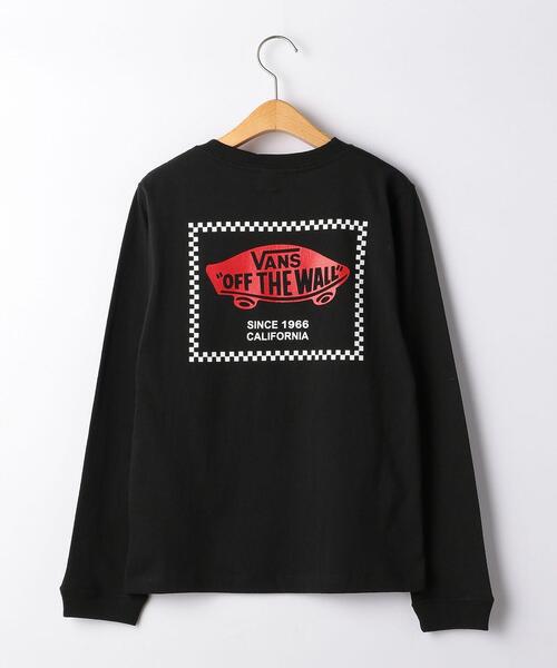 VANS(バンズ)の「<VANS(バンズ)> CHECKER BOX ロングスリーブ / ロンT(Tシャツ/カットソー・キッズ・ホワイト/ブラック/グレー・MEDIUM/LARGE)」の2枚目の写真