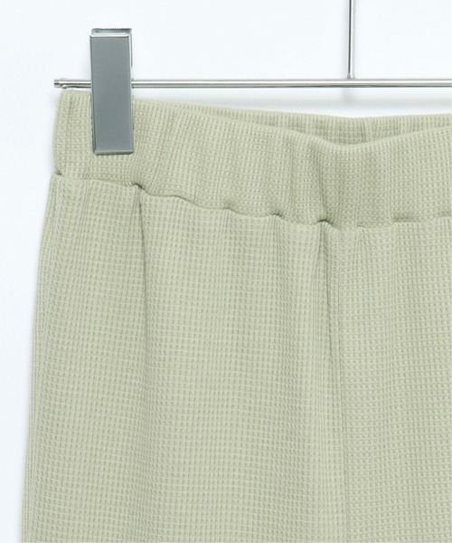 VENCEEXCHANGE(ヴァンスエクスチェンジ)の「ワッフルキーネックセットアップ+ポーチ3点セット(Tシャツ/カットソー・レディース・ベージュ/ミント/オフホワイト・M)」の10枚目の写真