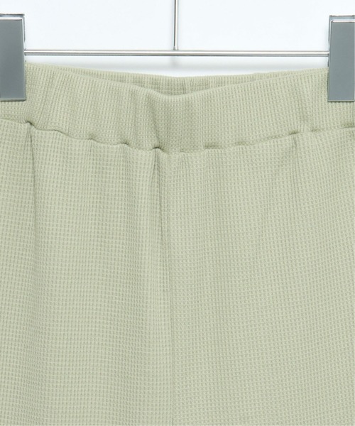 VENCEEXCHANGE(ヴァンスエクスチェンジ)の「ワッフルキーネックセットアップ+ポーチ3点セット(Tシャツ/カットソー・レディース・ベージュ/ミント/オフホワイト・M)」の11枚目の写真