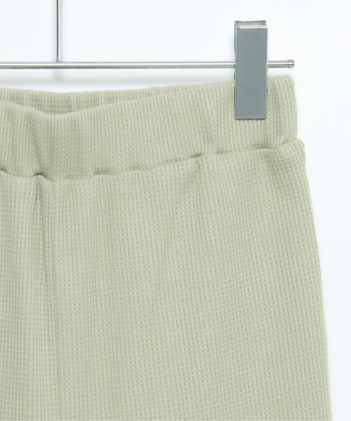 VENCEEXCHANGE(ヴァンスエクスチェンジ)の「ワッフルキーネックセットアップ+ポーチ3点セット(Tシャツ/カットソー・レディース・ベージュ/ミント/オフホワイト・M)」の12枚目の写真