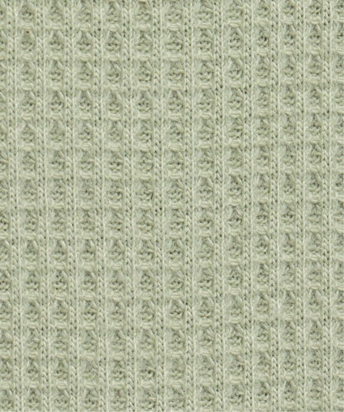 VENCEEXCHANGE(ヴァンスエクスチェンジ)の「ワッフルキーネックセットアップ+ポーチ3点セット(Tシャツ/カットソー・レディース・ベージュ/ミント/オフホワイト・M)」の14枚目の写真