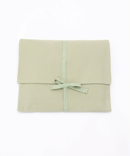 VENCEEXCHANGE(ヴァンスエクスチェンジ)の「ワッフルキーネックセットアップ+ポーチ3点セット(Tシャツ/カットソー・レディース・ベージュ/ミント/オフホワイト・M)」の15枚目の写真