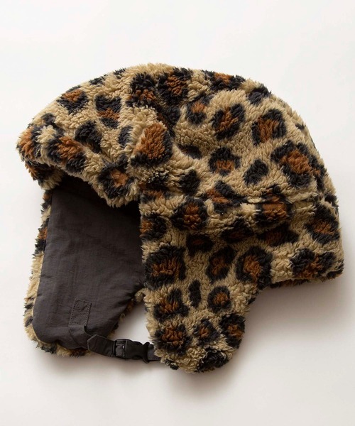 Johnbull（ジョンブル）の「フリースボンバーハット（ハット・メンズ・レオパード/ストライプ・MEDIUM/SMALL）」の12枚目の写真