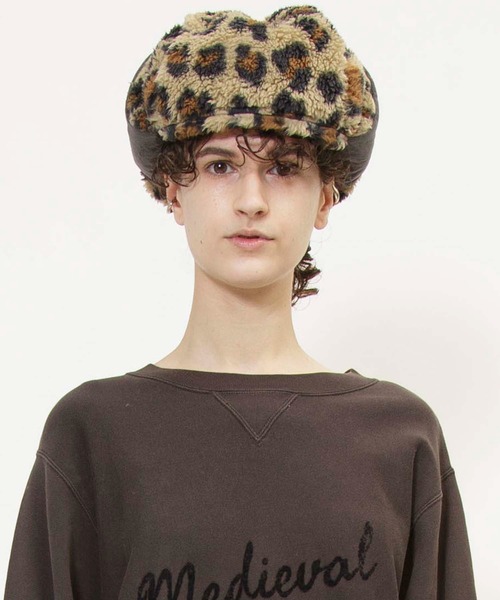 Johnbull（ジョンブル）の「フリースボンバーハット（ハット・メンズ・レオパード/ストライプ・MEDIUM/SMALL）」の14枚目の写真