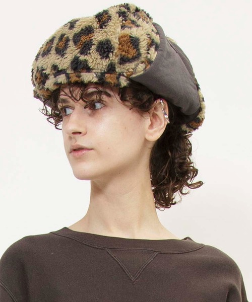 Johnbull（ジョンブル）の「フリースボンバーハット（ハット・メンズ・レオパード/ストライプ・MEDIUM/SMALL）」の15枚目の写真