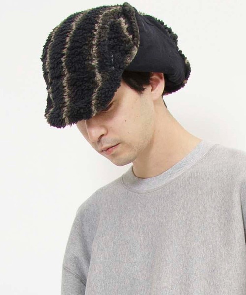 Johnbull（ジョンブル）の「フリースボンバーハット（ハット・メンズ・レオパード/ストライプ・MEDIUM/SMALL）」の16枚目の写真