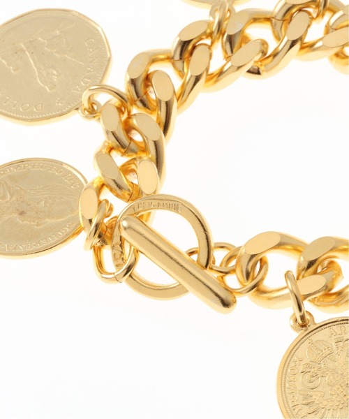 VERMEIL par iena（ヴェルメイユパーイエナ）の「【BEN AMUN/ベン アムン】コインブレスレット◆（ブレスレット・レディース・ゴールド・FREE）」の4枚目の写真