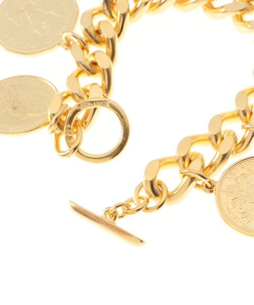 VERMEIL par iena（ヴェルメイユパーイエナ）の「【BEN AMUN/ベン アムン】コインブレスレット◆（ブレスレット・レディース・ゴールド・FREE）」の5枚目の写真