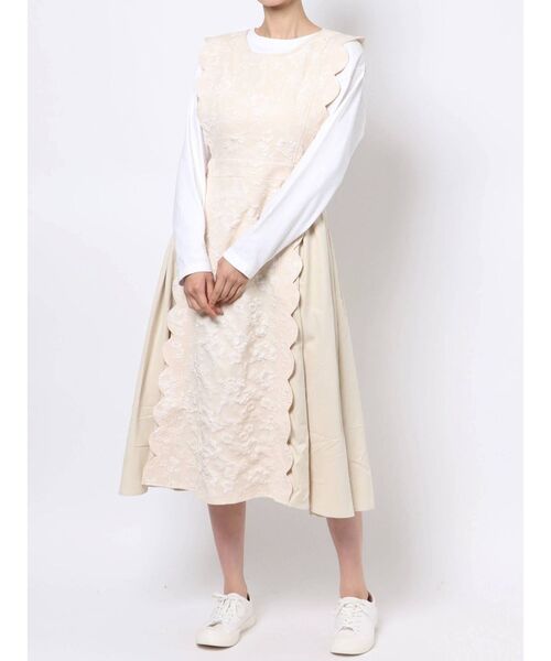 merry jenny（メリージェニー）の「スカラップコンビワンピース（ワンピース・レディース・ライトブルー/ブラック/アイボリー・FREE）」の18枚目の写真