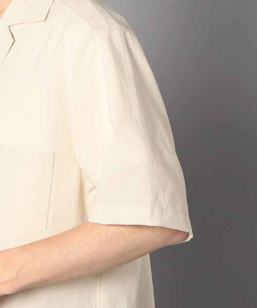 GLOSTER（グロスター）の「《追加》【GLOSTER/グロスター】EVALET QUICK DRY OPEN COLLAR オープンカラーシャツ（シャツ/ブラウス・メンズ・ブラウン/アイボリー/ブラック/オリーブ/ネイビー・MEDIUM/LARGE）」の8枚目の写真