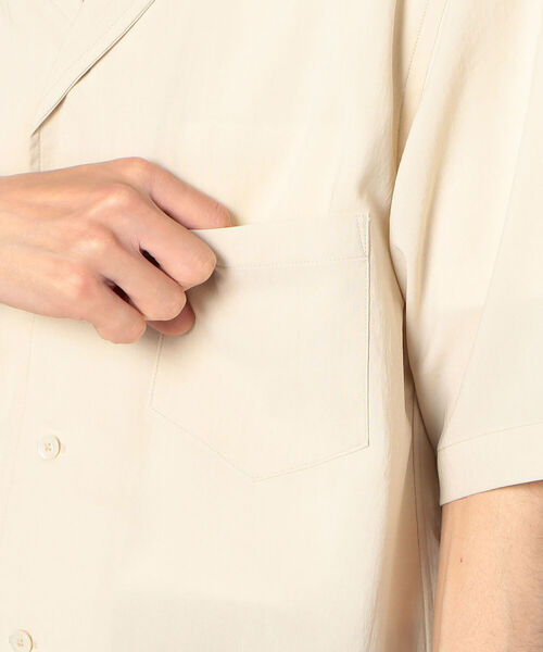 GLOSTER（グロスター）の「《追加》【GLOSTER/グロスター】EVALET QUICK DRY OPEN COLLAR オープンカラーシャツ（シャツ/ブラウス・メンズ・ブラウン/アイボリー/ブラック/オリーブ/ネイビー・MEDIUM/LARGE）」の11枚目の写真