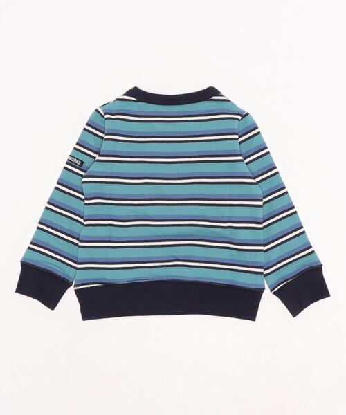 RUGGEDWORKS（ラゲッドワークス）の「先染めレトロボーダートレーナー（スウェット・キッズ・ネイビー/オレンジ・130/90/100/120/140/110/150）」の8枚目の写真