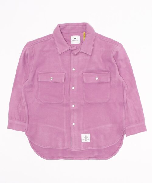 Smoothy(スムージー)の「Smoothy Big Shirts Jacket / スムージー ビッグシャツジャケット(ブルゾン・キッズ・サックスブルー/カーキ/パープル・M/L/XL)」の13枚目の写真