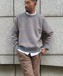 BANANA REPUBLIC(�o�i�i���p�u���b�N)�̃��o�[�V�u�� �I�[�K�j�b�N �Z�[�^�[(�j�b�g/�Z�[�^�[)