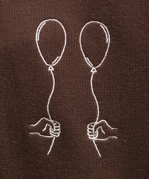 PairPair（ペアペア）の「裏起毛配色フーディー(ユニセックス)（パーカー・レディース・オートミール/ブラウン/グレイッシュブルー・FREE）」の15枚目の写真